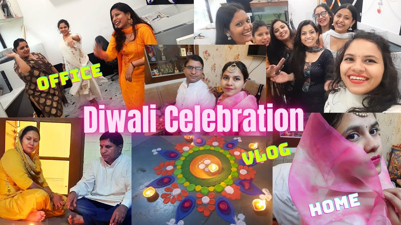 Diwali Celebration with Office Friends and Family | Rangoli Making #diwali2022