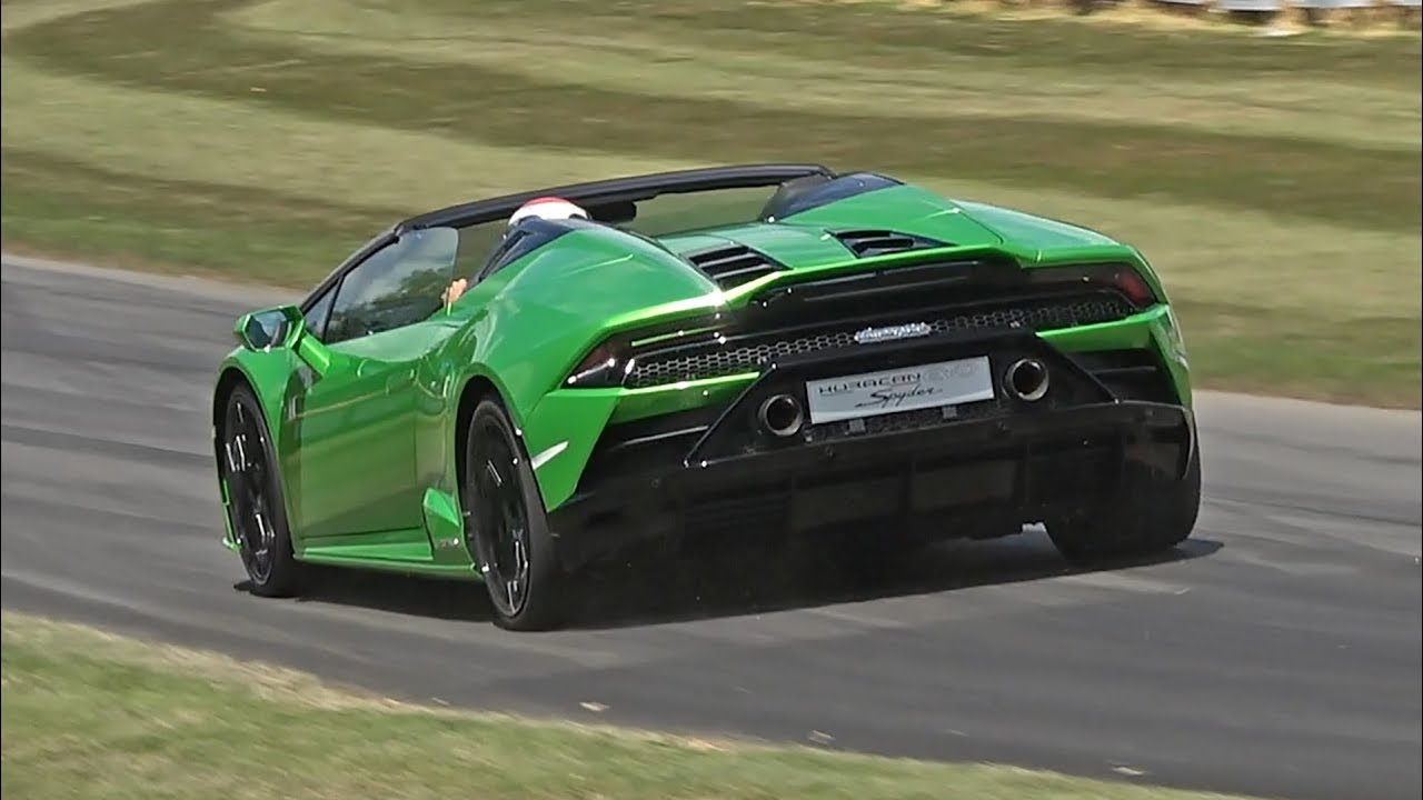Lamborghini Huracán EVO Spyder PURE SOUND @ FOS Goodwood 2019!