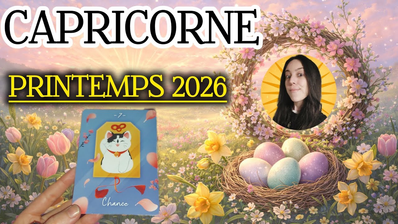 🔮♑️ CAPRICORNE - printemps 2026 | CHANCE ET MANIFESTATION 