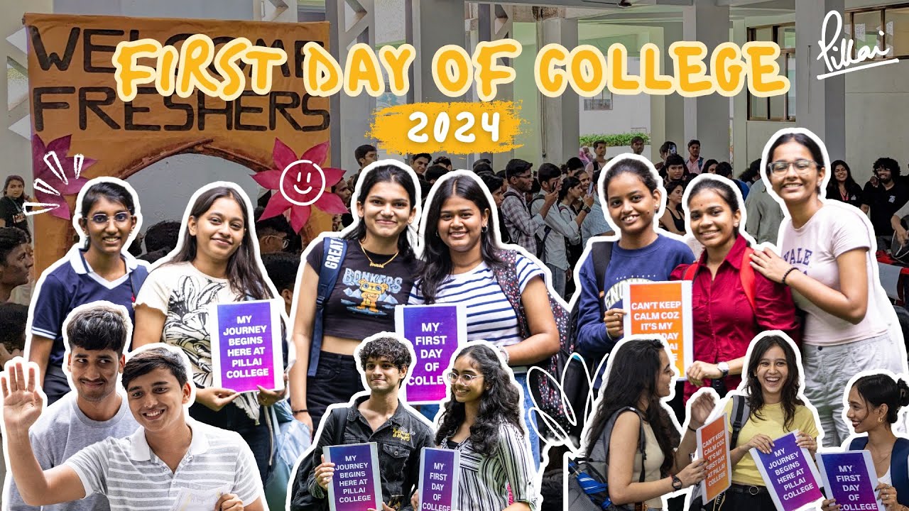 Welcome Freshers 2024 | 1st day of College | Pillai College of Arts Commerce & Science