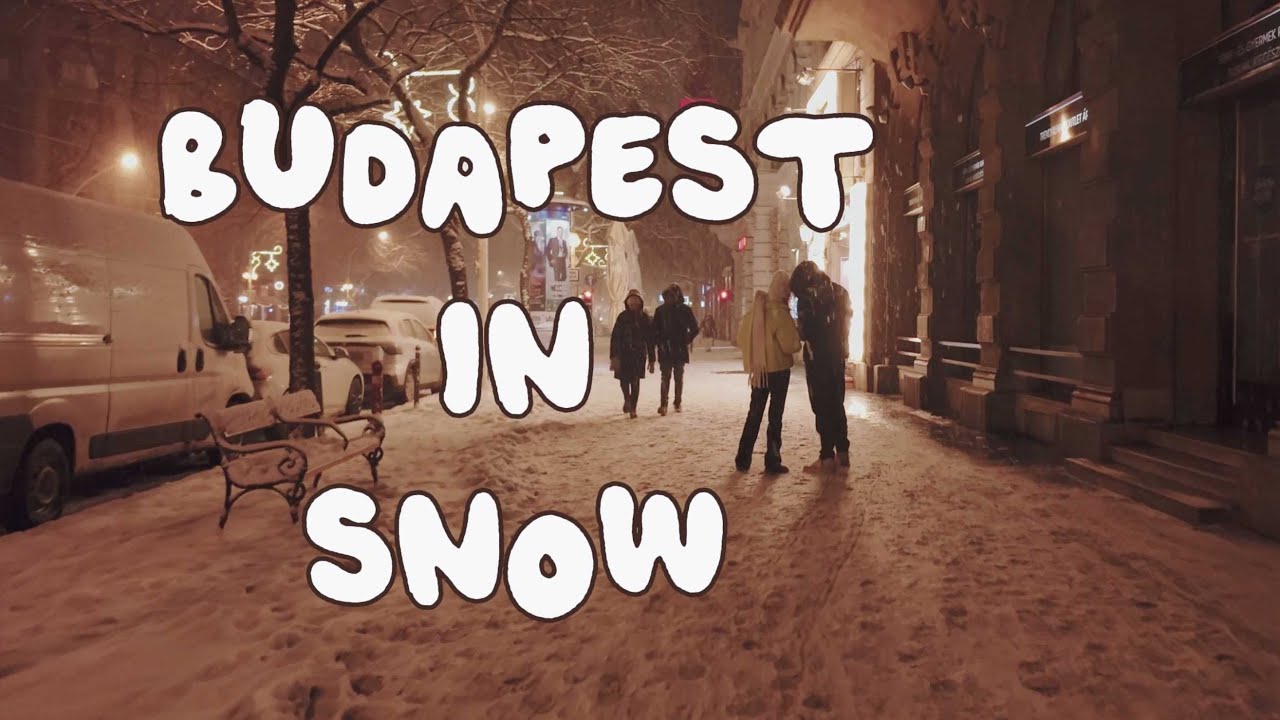 Heavy Snowfall Budapest 4K Walking Tour | 2026