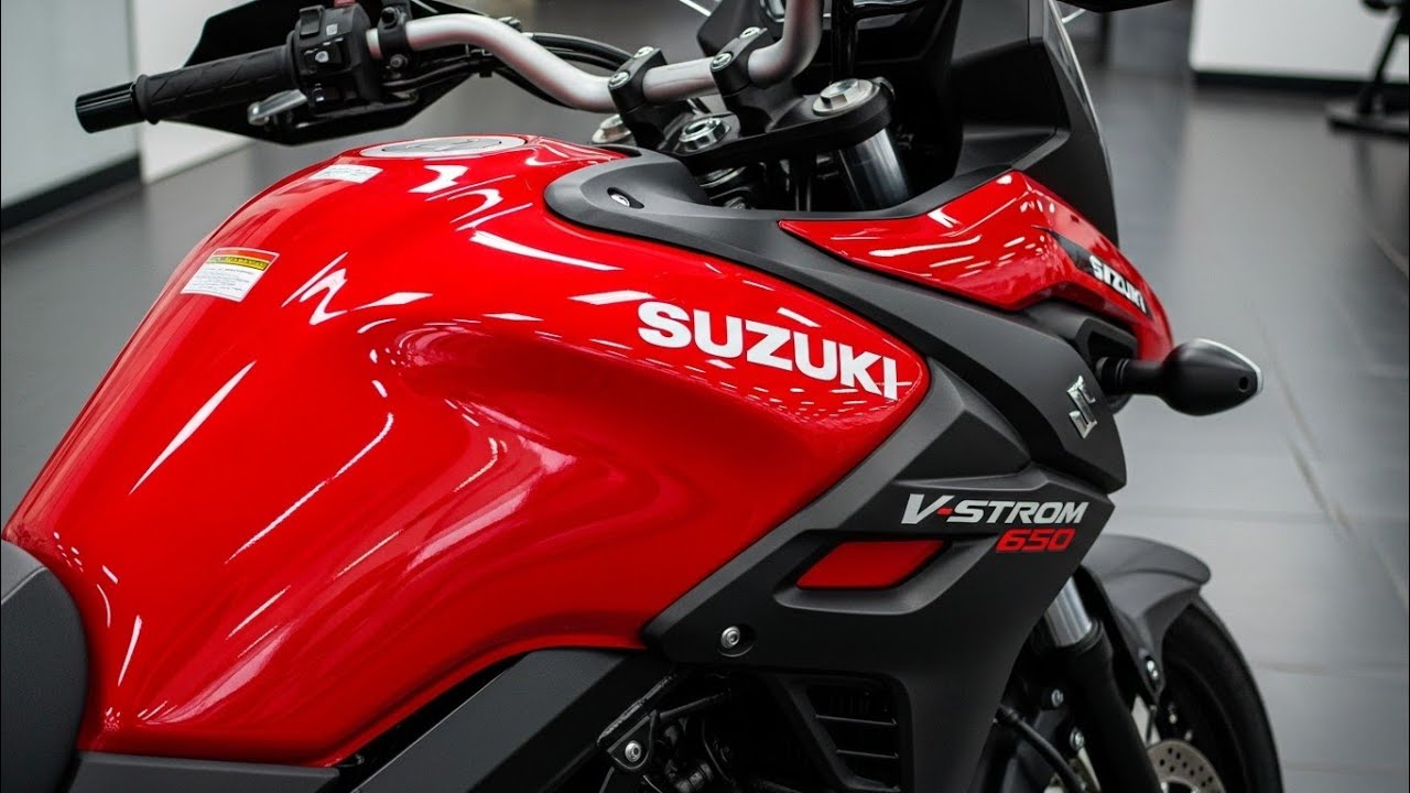 Обзор Suzuki V-Strom 650 2026 года | Новый красный Adventure Tourer | Полные характеристики, цена...