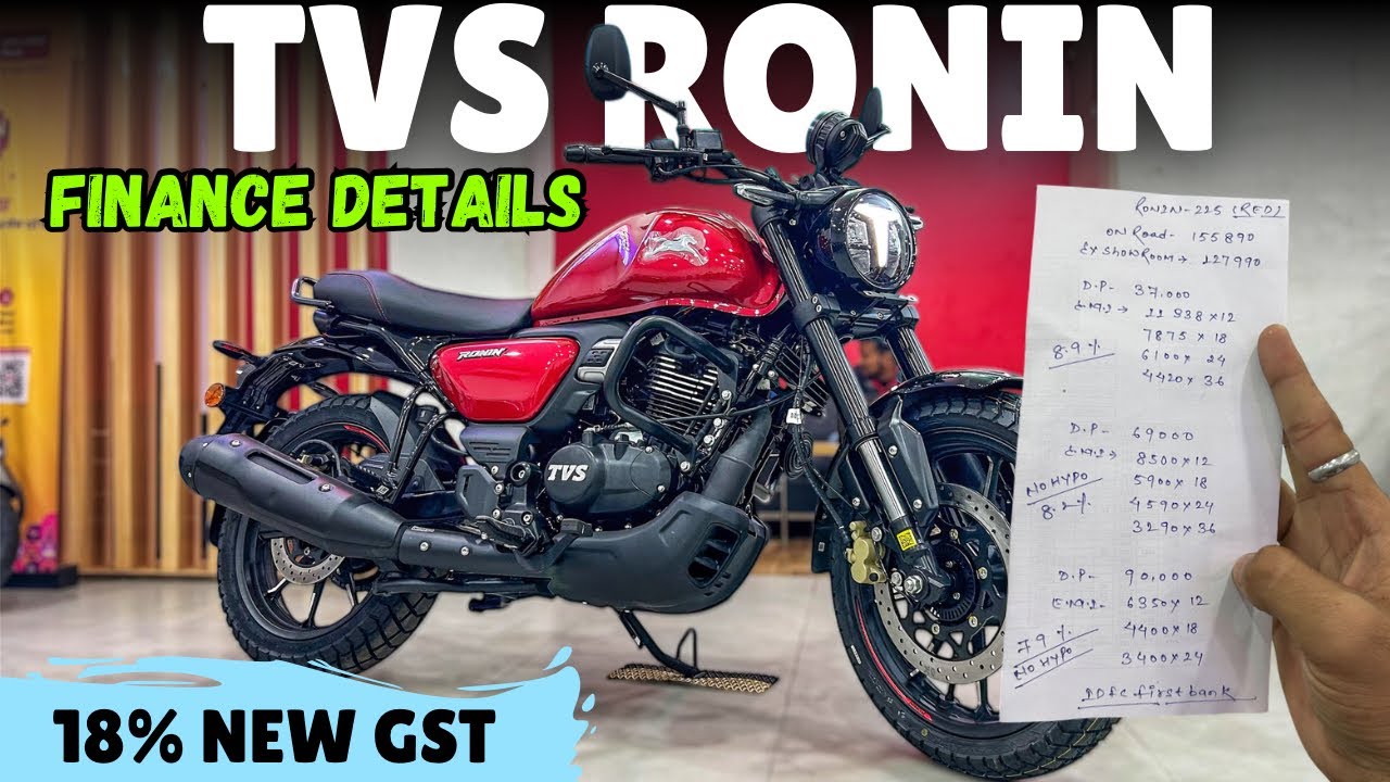 🔥 TVS RONIN Finance Details | EMI, Down Payment, Interest Rate & On-Road Price Explained!
