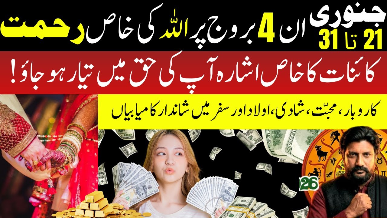 January | 21–31 Astrology | Top 4 Zodiac Signs Win Big | Bao Haroon Chishti