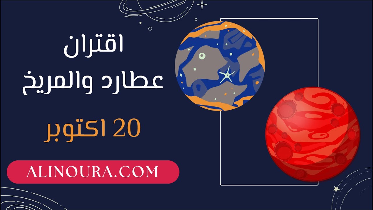 اقتران عطارد والمريخ: 20 اكتوبر