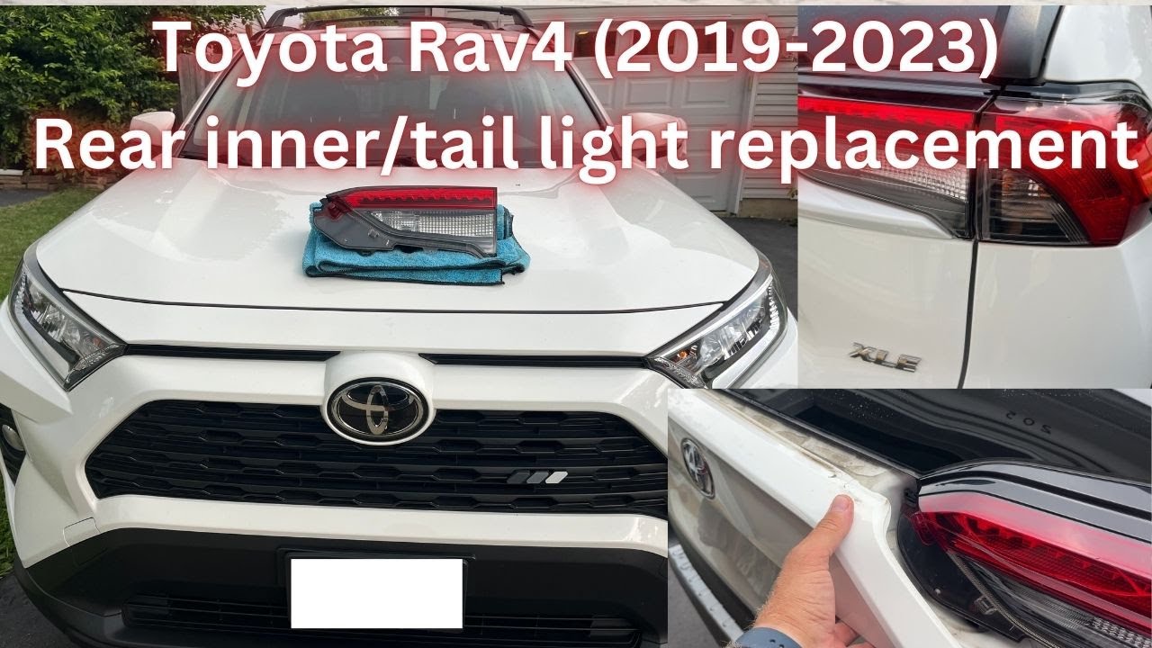 Замена заднего фонаря Toyota RAV4 (2019-2023). Как заменить сломанный задний фонарь.