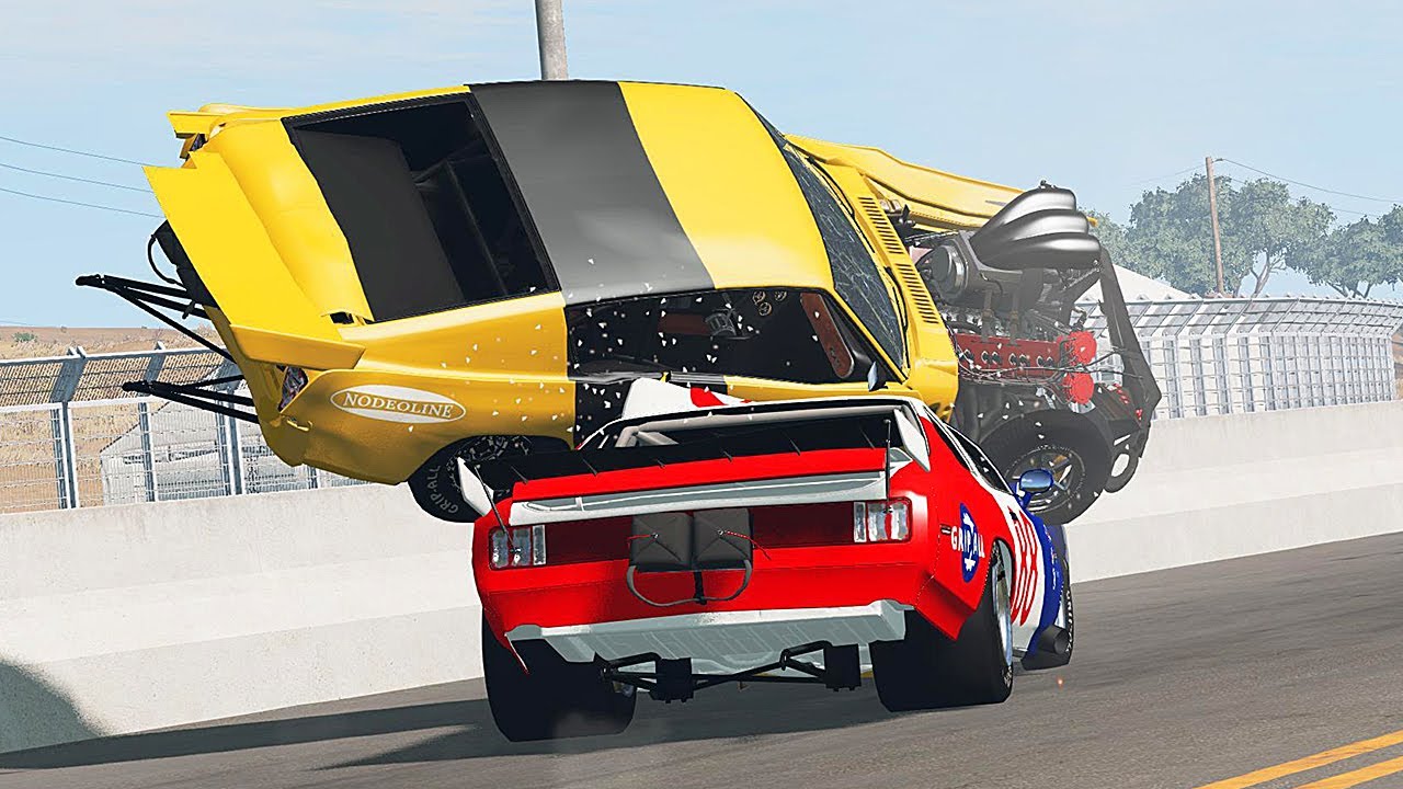 Drag Racing Crashes #17 | BeamNG Drive