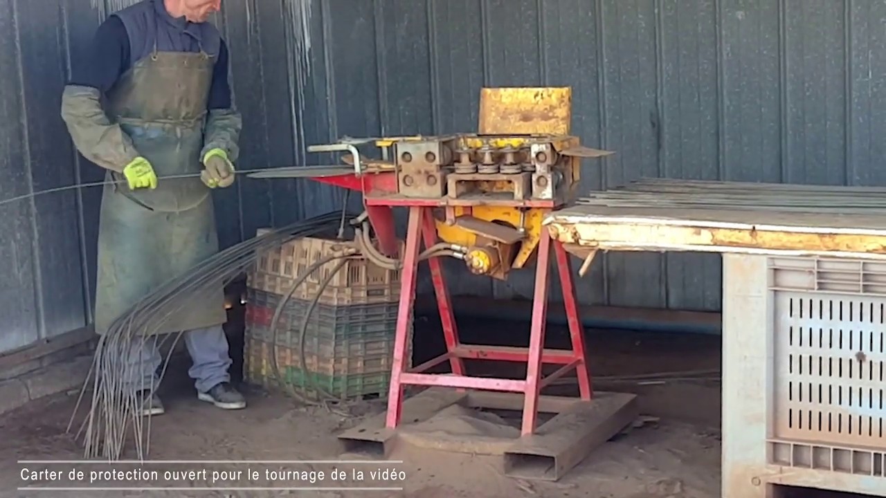 RABAUD - Redresseuse d'arceaux mara&icirc;chers pour tunnels