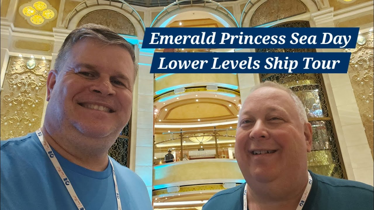 Экскурсия по нижним уровням корабля Emerald Princess Sea Day
