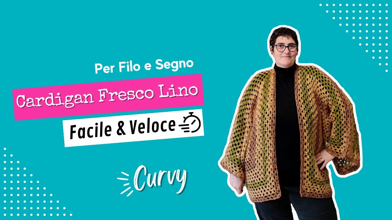 Cardigan 2 esagoni Fresco Lino