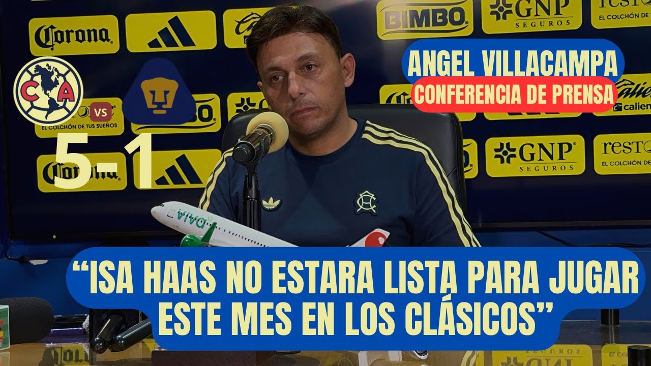Villacampa tras el 5-1 a Pumas: “Estamos satisfechos, pero hay mucho por mejorar” | América Femenil