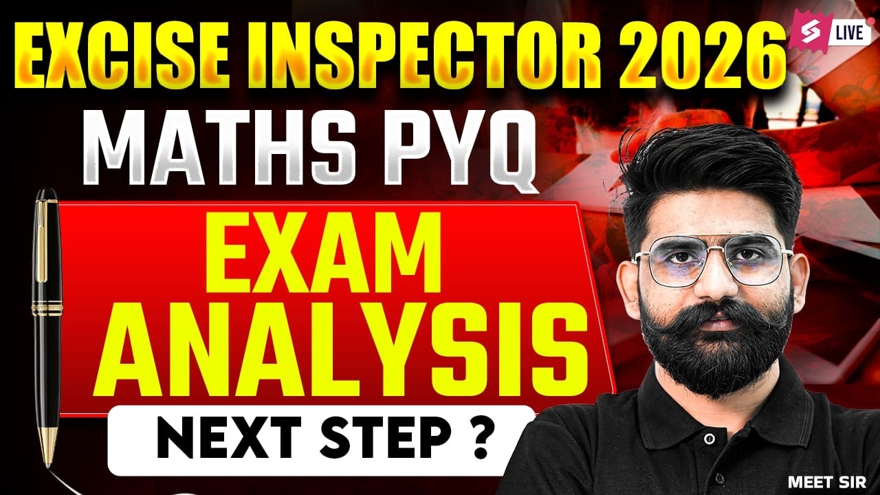 PSSSB Excise Inspector Previous Year Question Paper | Excise Inspector Math Analysis By Meet Sir