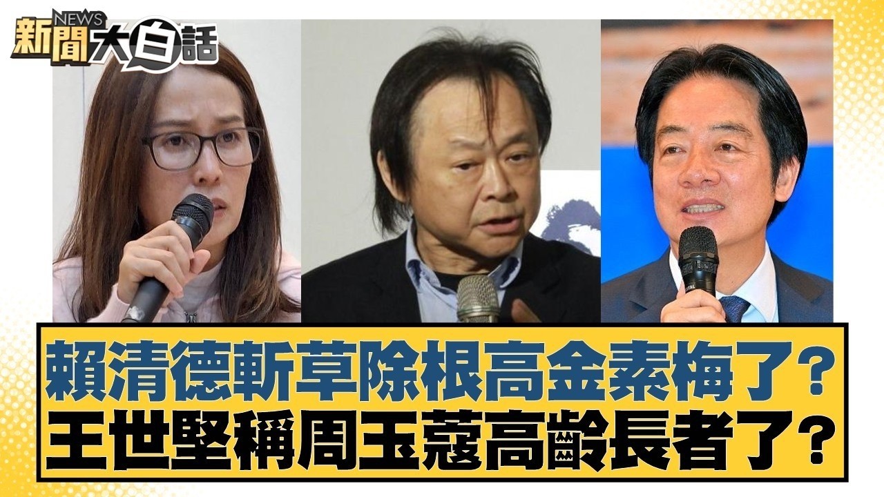 賴清德斬草除根高金素梅了？王世堅稱周玉蔻高齡長者了？【#新聞大白話】20260212-3｜#羅旺哲 #陳揮文 #徐巧芯 @tvbstalk