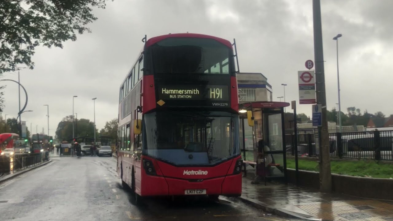 [FULL ROUTE VISUAL] London Bus Route H91 | Hounslow West - Hammersmith | Metroline Travel