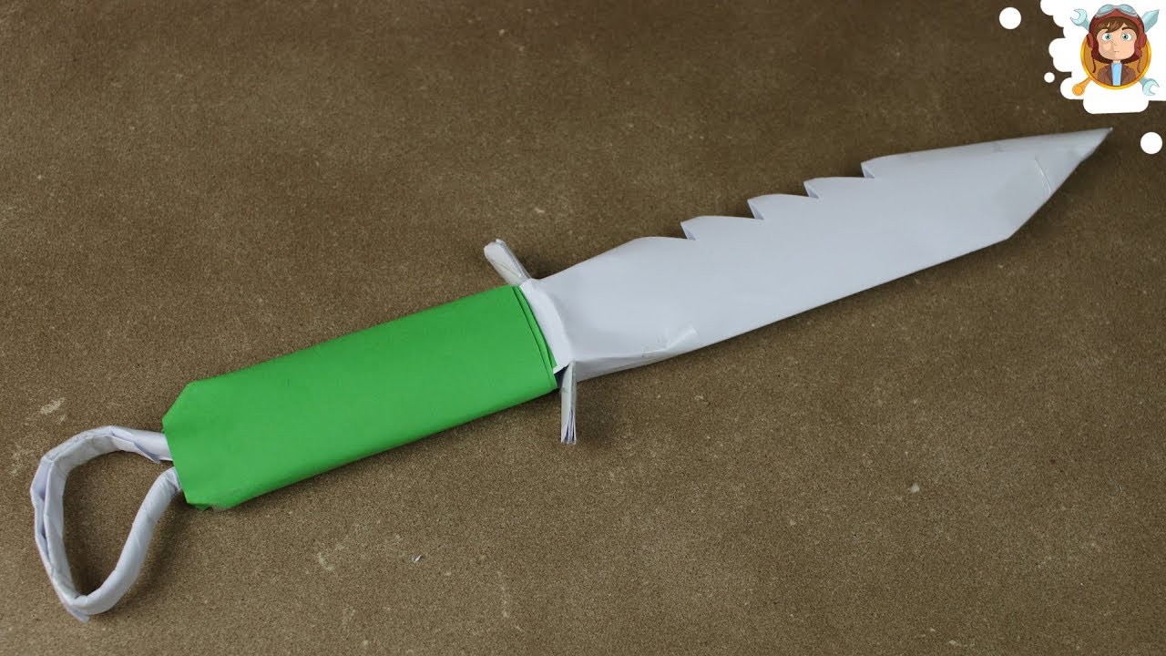 Como fazer uma Faca de Papel - (Mini Espada)