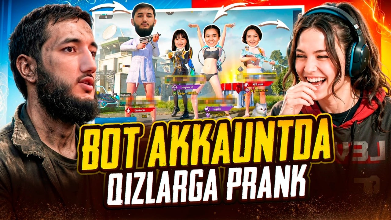 😱 PUBG’da QIZLARGA PRANK QILDIM — Reaksiyasi SHOK! #pubgmobile