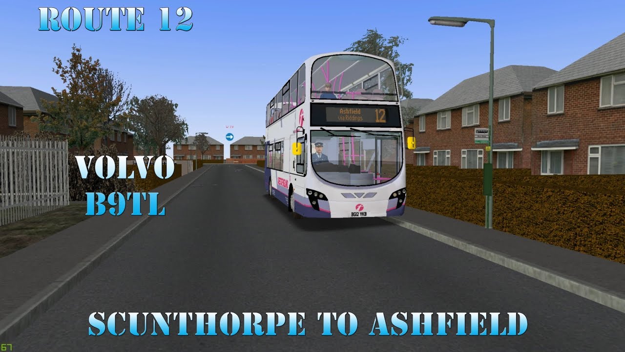 Omsi 2 Scunthorpe-12 Scunthorpe Bus Station to Ashfield Park (Volvo B9TL)