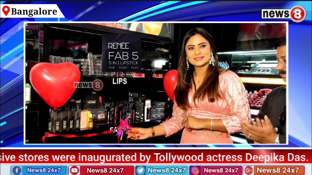 RENEE Cosmetics Launched new store inaugurated by Tollywood actress Deepika Das in Bangalore.