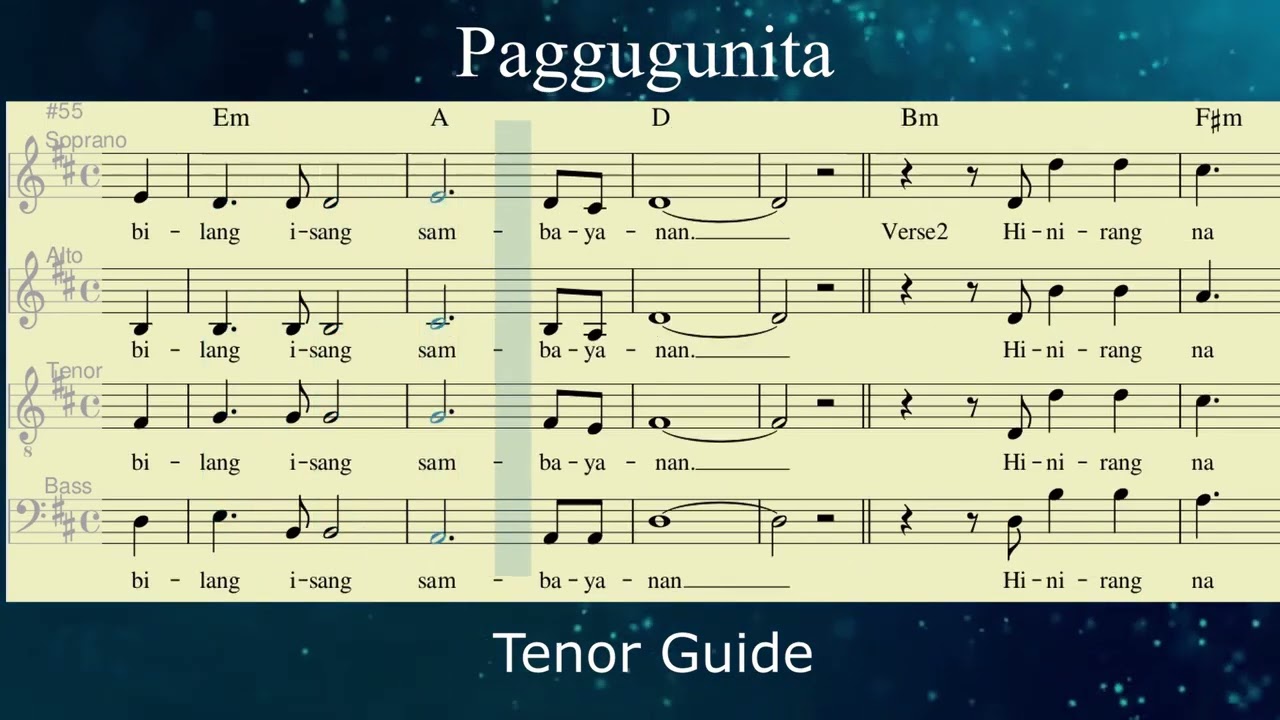 PAGGUGUNITA _ Tenor Guide