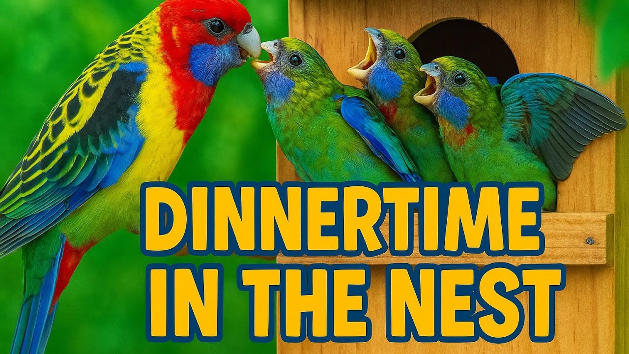Dinner time in the nest box @RosellaBirdBoxSA @fauNature 