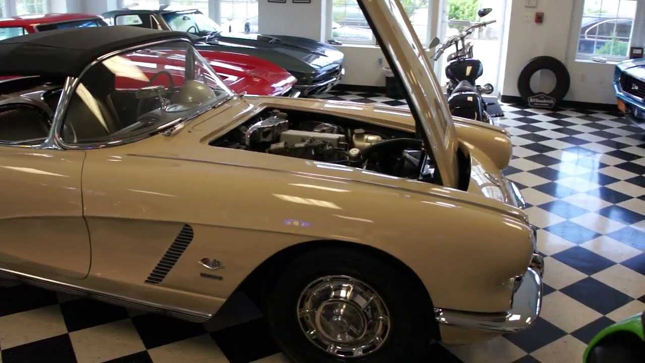 1962 Corvette Fulie For Sale~Matching 327/360~Body Off Restoration~Almond Beige~Wonder Bar