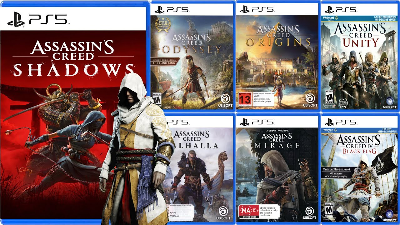 All 15 Assassin's Creed Games For PS5 |  Playstation 5