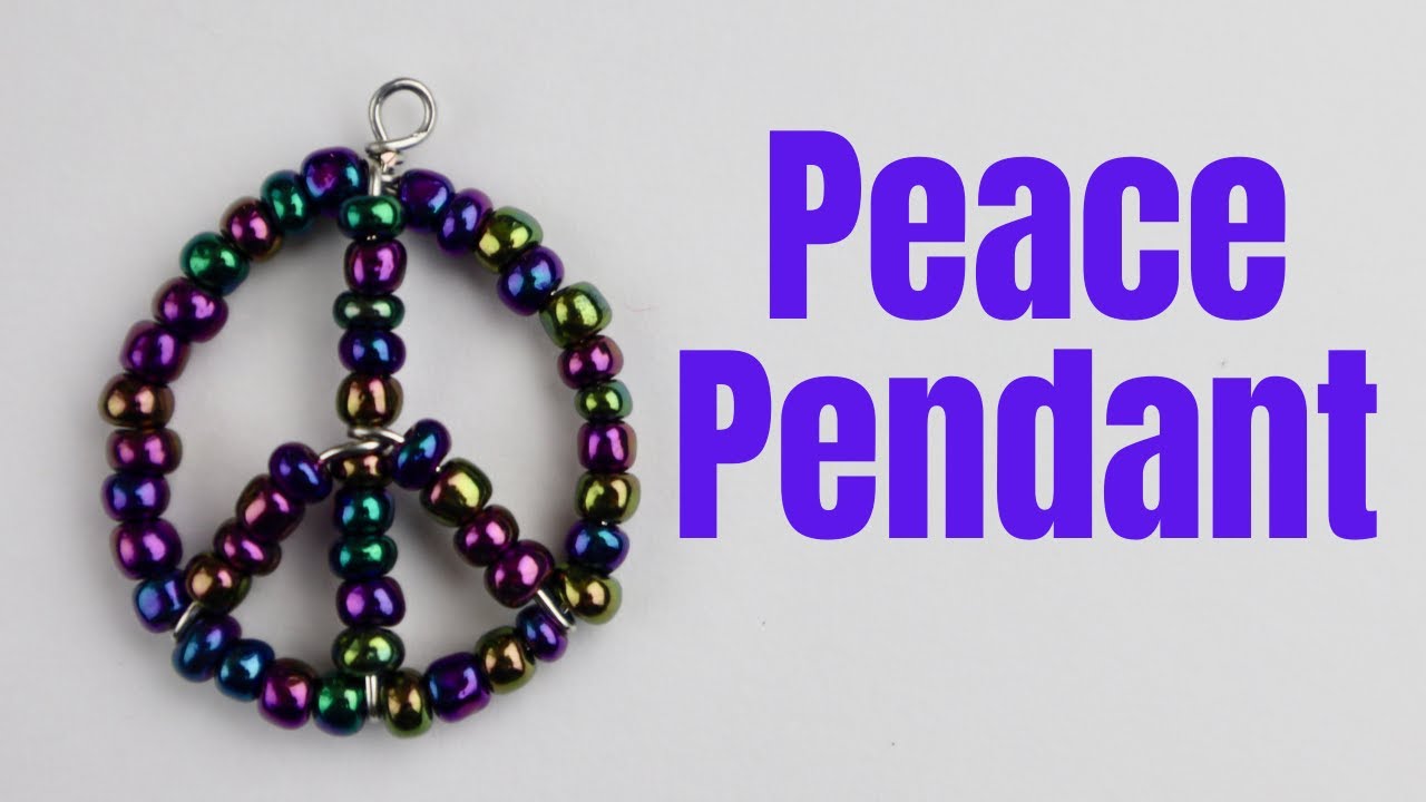 DIY Beaded Peace Sign Tutorial