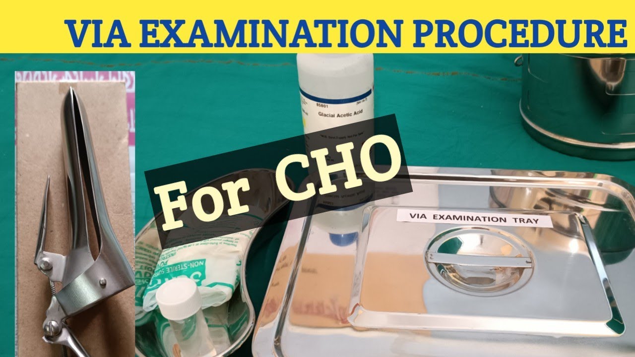 VIA ,(Visual Inspection of Acetic acid), Procedure for early detection of Cervical CA#CHO#ICMR