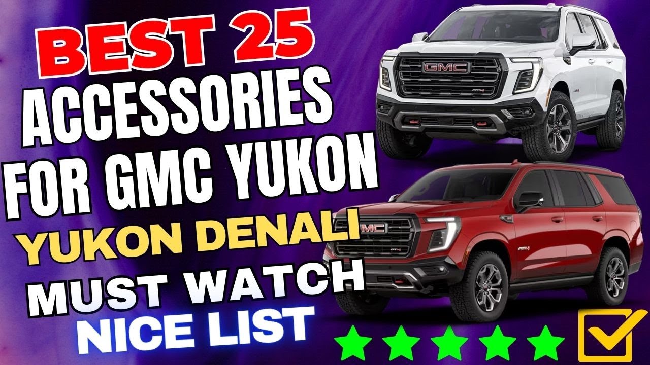 25 лучших аксессуаров GMC Yukon для владельцев внедорожников, которые ценят защиту, организованно...