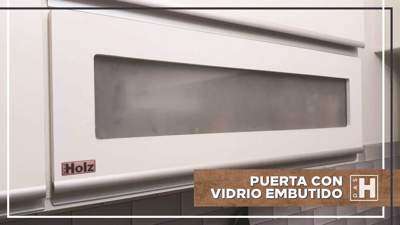 CÓMO HACER PUERTA DE MELAMINA CON VIDRIO I SENCILLO Y SEGURO