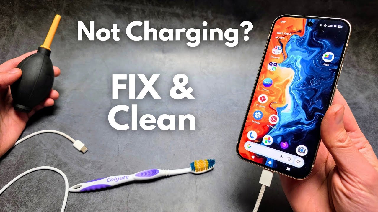Any Google PIXEL Phone - NOT CHARGING? How to FIX Charging Problem & Clean Type-C Charger Port 