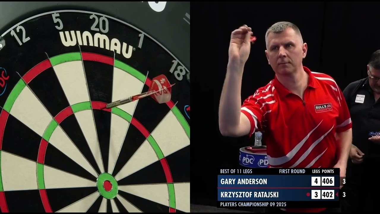 9  DARTER | Gary Anderson vs Krzysztof Ratajski | Players Championship 9 2025 🎯