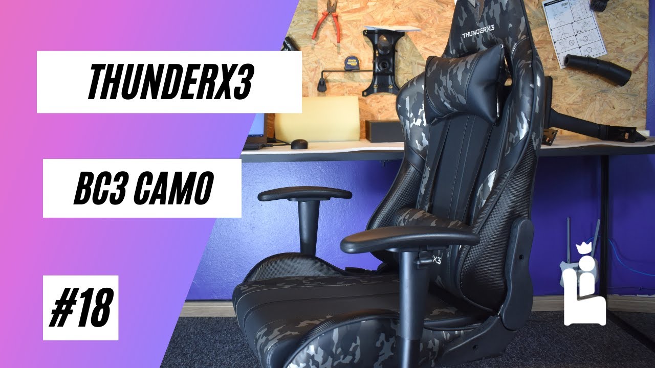 Cadeira Gamer ThunderX3 BC3 - Versão Camo Militar