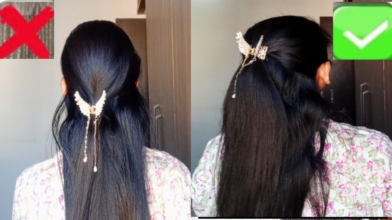 New butterfly claw clip hairstyle || easy and quick butterfly clips hairstyles for 2025