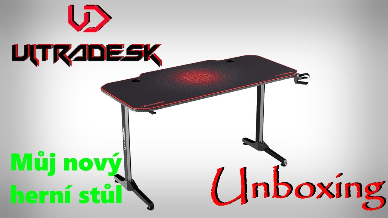 ULTRADESK FRAG UNBOXING - Nový herní stůl do studia!