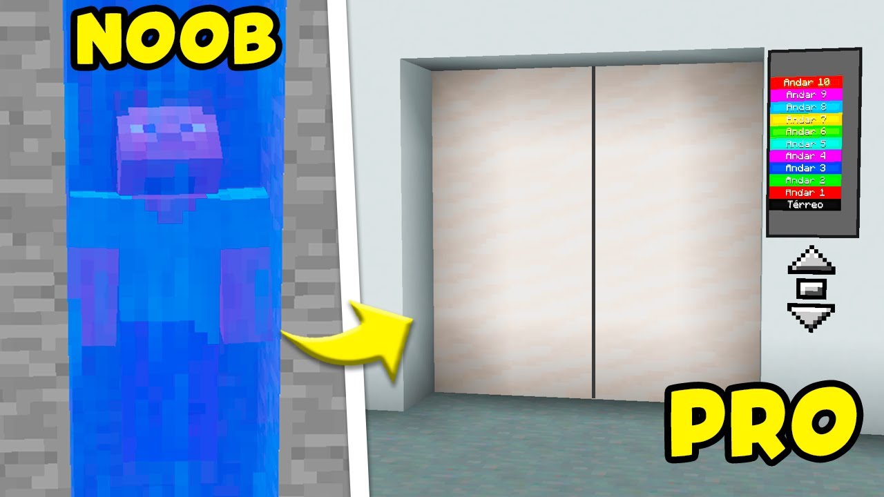 ✔️ COMO FAZER UM ELEVADOR DE NOOB & PRO NO MINECRAFT