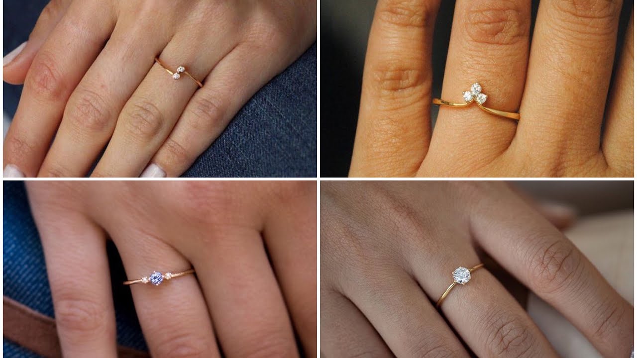 Light weight finger ring designs in 1 gram weight