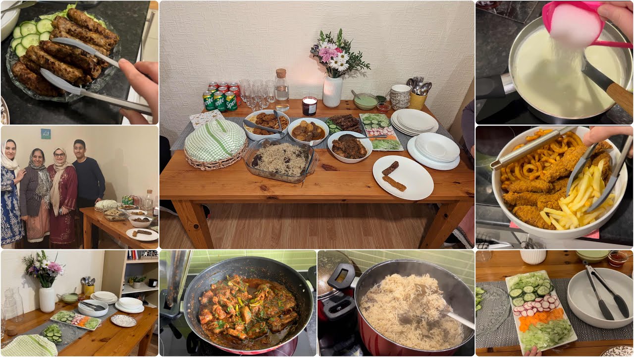 Dawat Vlog UK 🍹🥗🍲| Susral walon ki dawat preparation for 15 people