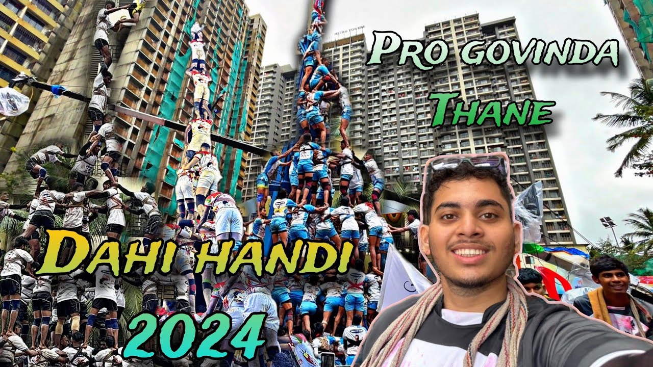 दहीहंडी 2024 | ठाण्यातील हंडी 2024 | Dahi handi 2024 Vlog at Thane @VlogWithAni