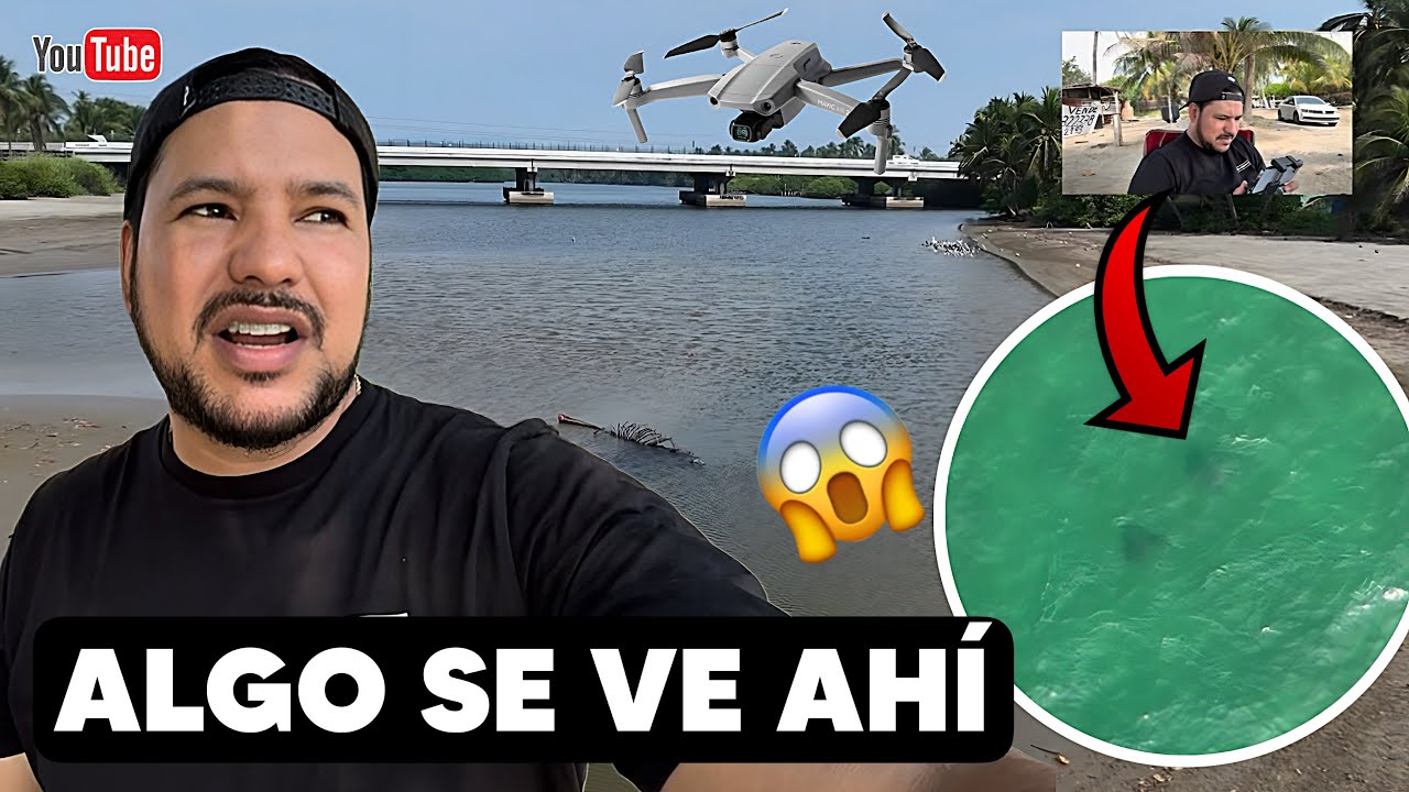 PROBANDO SUERTE EN BARRA DE PICHI | Buscando especies con el drone ALGO VIMOS 😬😱