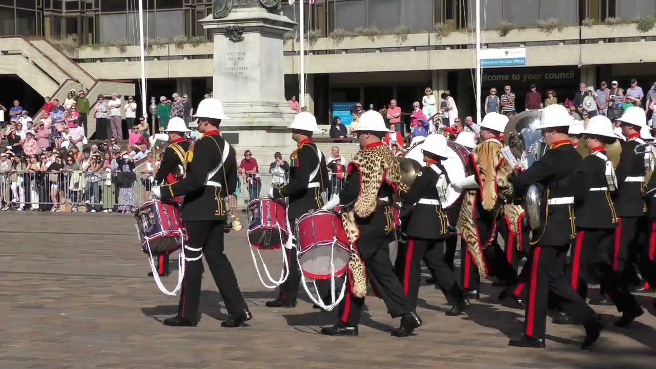 Royal Marines School Of Music Beating Retreat, Portsmouth 2024