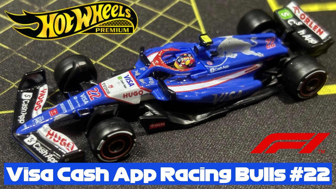 Visa Cash App Racing Bulls #22 | Hot Wheels Premium | Formula 1 | UNCARDED REVIEW
