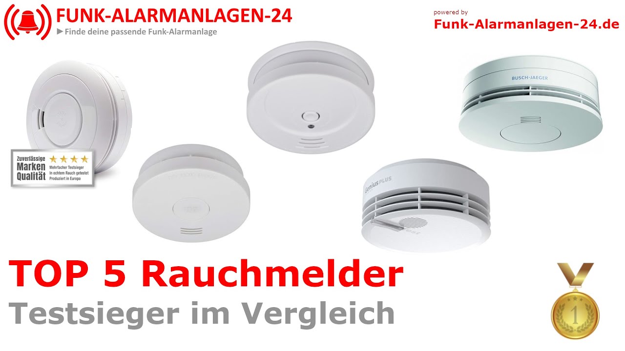 Die besten Rauchmelder 2024 (TOP 5) 🥇 mit Vergleichs Sieger - Gut und günstig