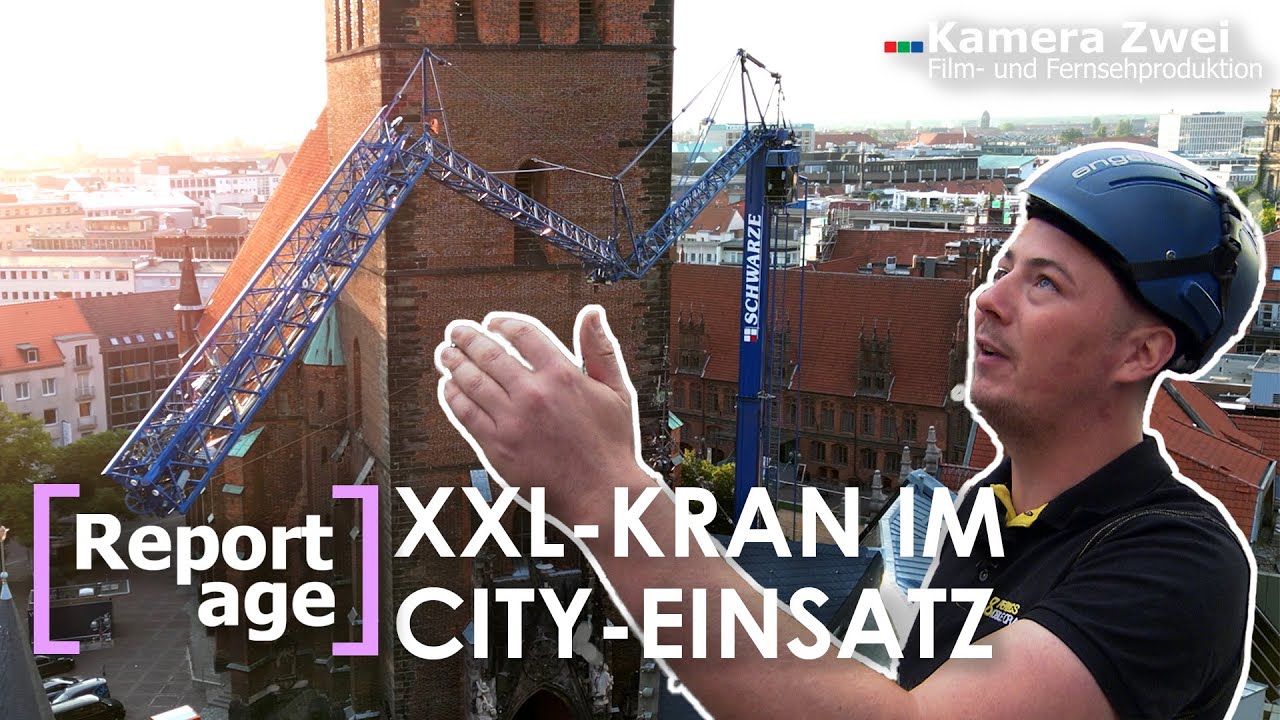 BAUSTELLEN-KRAN IM ENSATZ - 25-Jähriger steuert XXL-Kran | REPORTAGE | Kamera Zwei