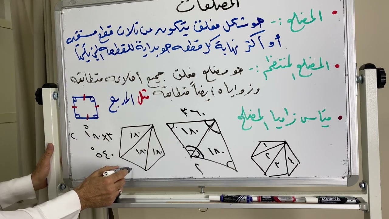 المضلعات لصف أول متوسط