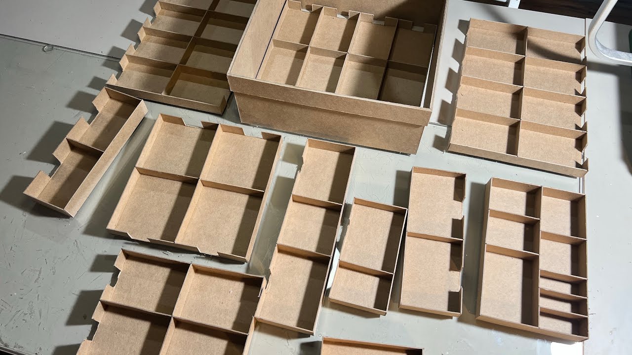 Making a game board insert … Chipboard card holder
