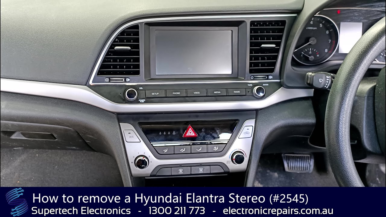 Как снять магнитолу Hyundai Elantra (#2545)