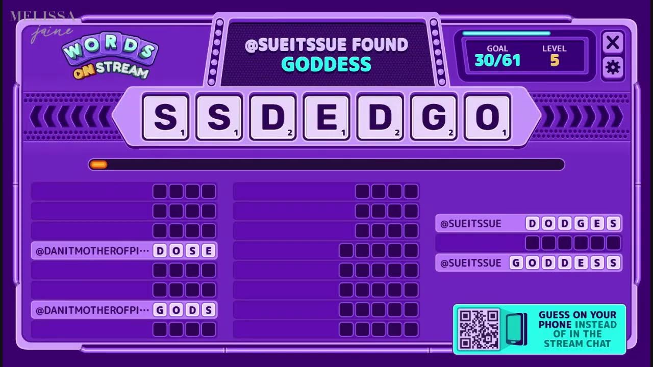 Words on Stream