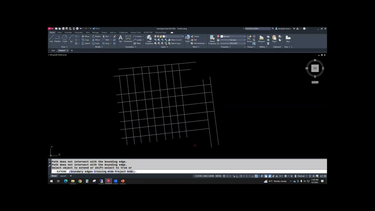Учебное пособие по AutoCAD - Обрезка, Расширение, ЭКСТРИМ