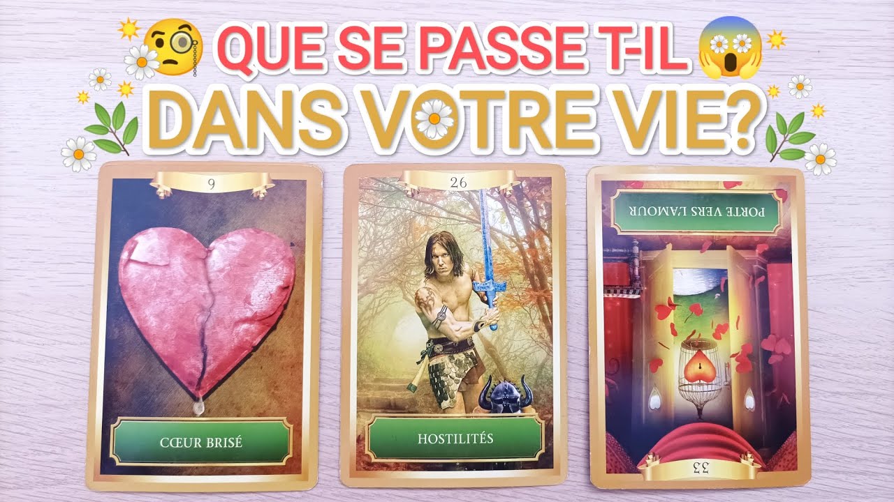 🌼🧐QUE SE PASSE T-IL DANS VOTRE VIE? + LE CONSEIL DE VOS GUIDES☀️ Tirage intemporel